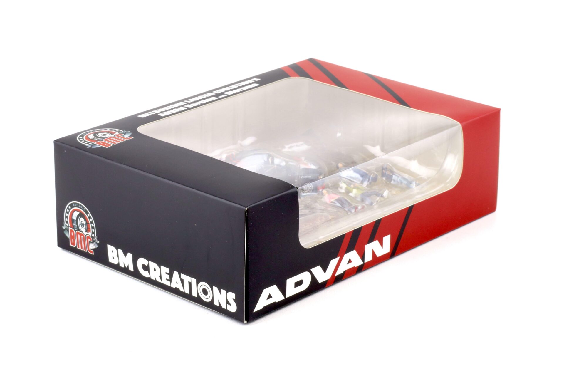 1:64 BMC BM Creations Mitsubishi Lancer Evolution X ADVAN Rally Diorama with figures