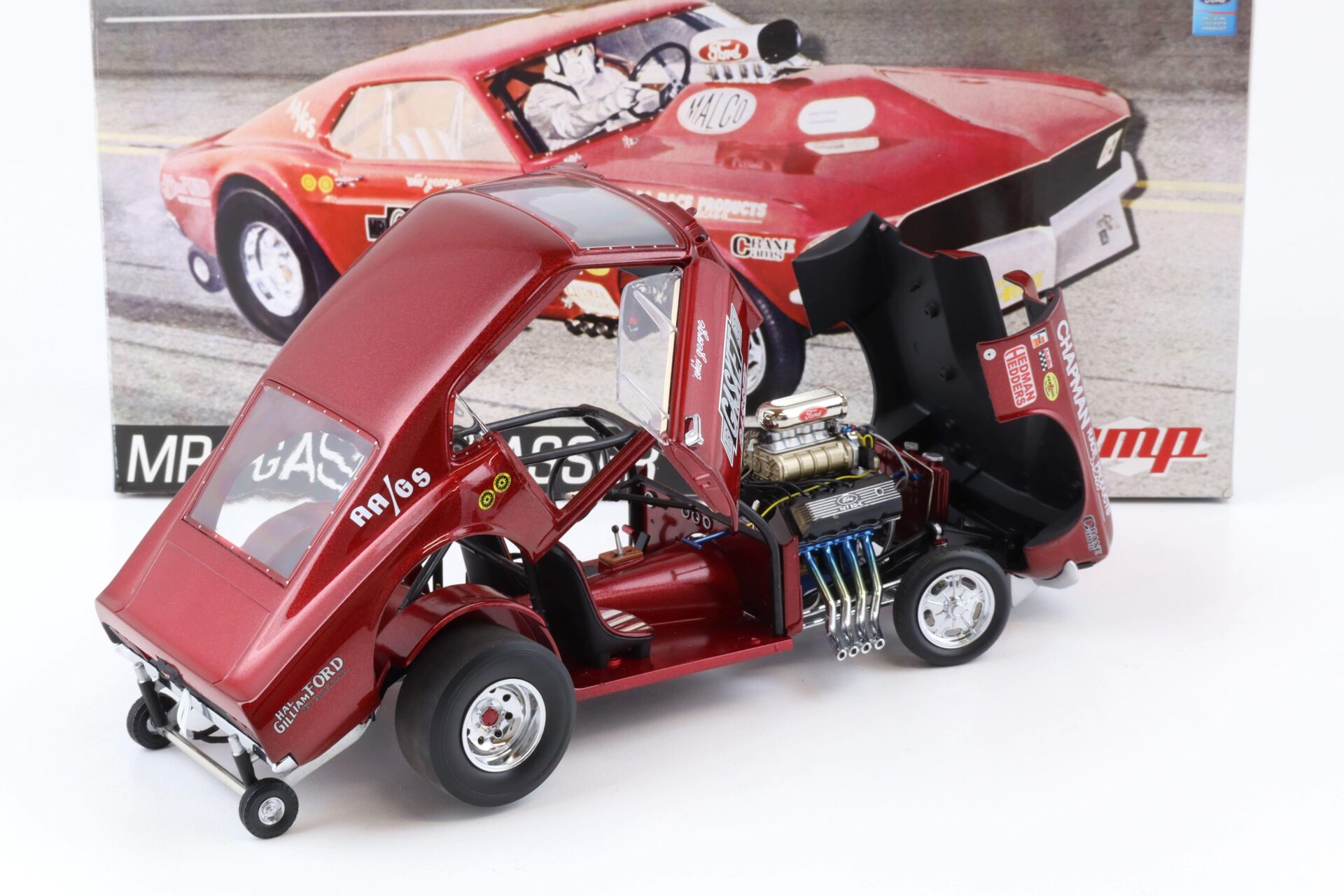 1:18 GMP 1967 Ford Mustang OHIO GEORGE Mr. Gasket Gasser red G1800819