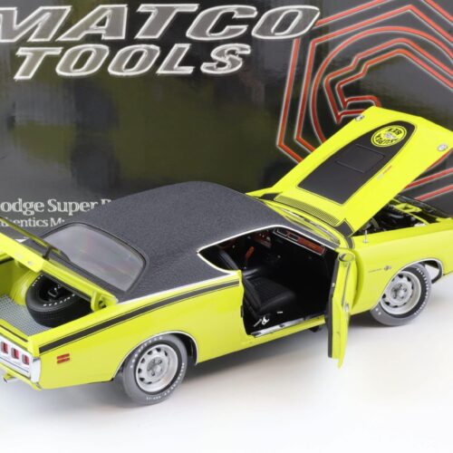 1:18 ERTL RC2 Authentics MATCO TOOLS 1971 Dodge Super Bee yellow