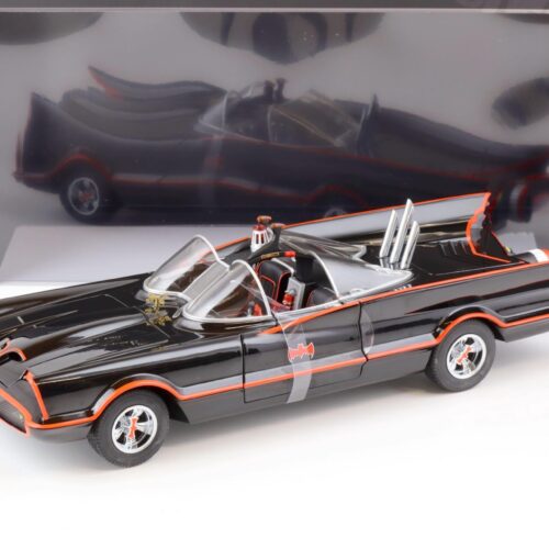 1:18 Hot Wheels Elite 1966 BATMAN TV Series Batmobile black L7130