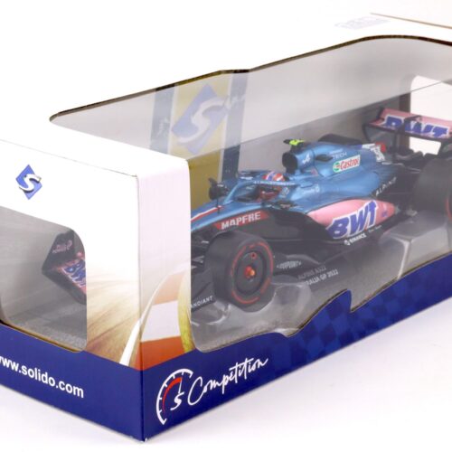 1:18 Solido Alpine A522 F1 Australia GP 2022 E.Ocon BWT
