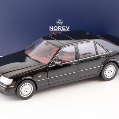 1:18 Norev Mercedes S600 S-Klasse W140 Limousine 1997 black/ red interior 183722
