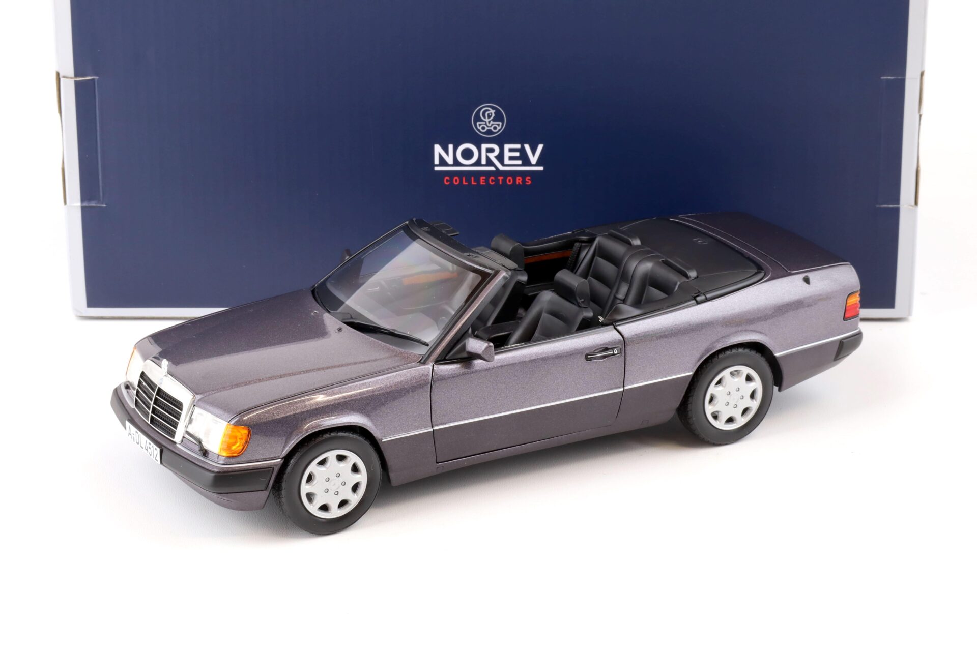 1:18 Norev Mercedes 300 CE-24 A124 Convertible 1990 bornit purple metallic 183567