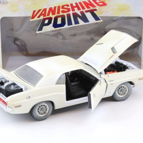 1:18 Greenlight 1970 Dodge Challenger R/T Coupe *VANISHING POINT* Dirty Version white