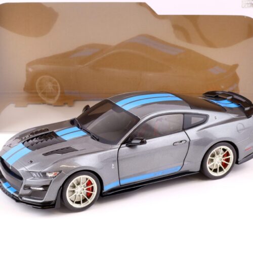 1:18 Solido Ford Mustang Shelby GT500-KR Coupe grey metallic/ blue stripes