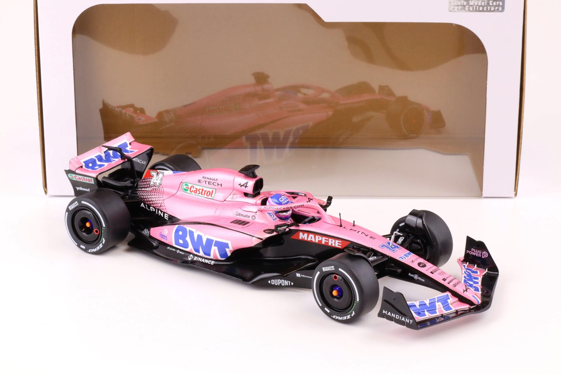1:18 Solido Alpine A522 F1 Bahrain GP 2022 F.Alonso BWT