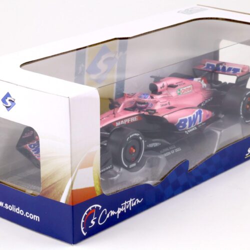1:18 Solido Alpine A522 F1 Bahrain GP 2022 F.Alonso BWT