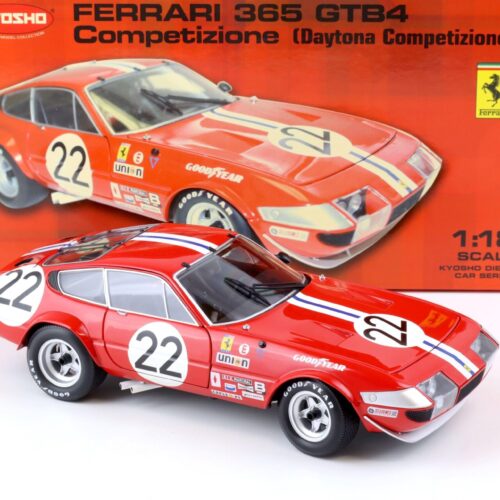 1:18 Kyosho Ferrari 365 GTB4 Competizione Daytona #22 red 1973