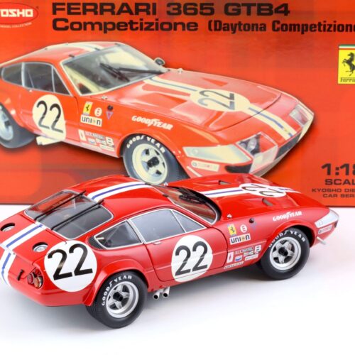 1:18 Kyosho Ferrari 365 GTB4 Competizione Daytona #22 red 1973