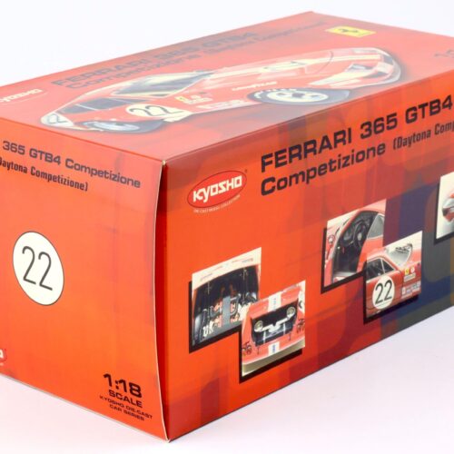 1:18 Kyosho Ferrari 365 GTB4 Competizione Daytona #22 red 1973