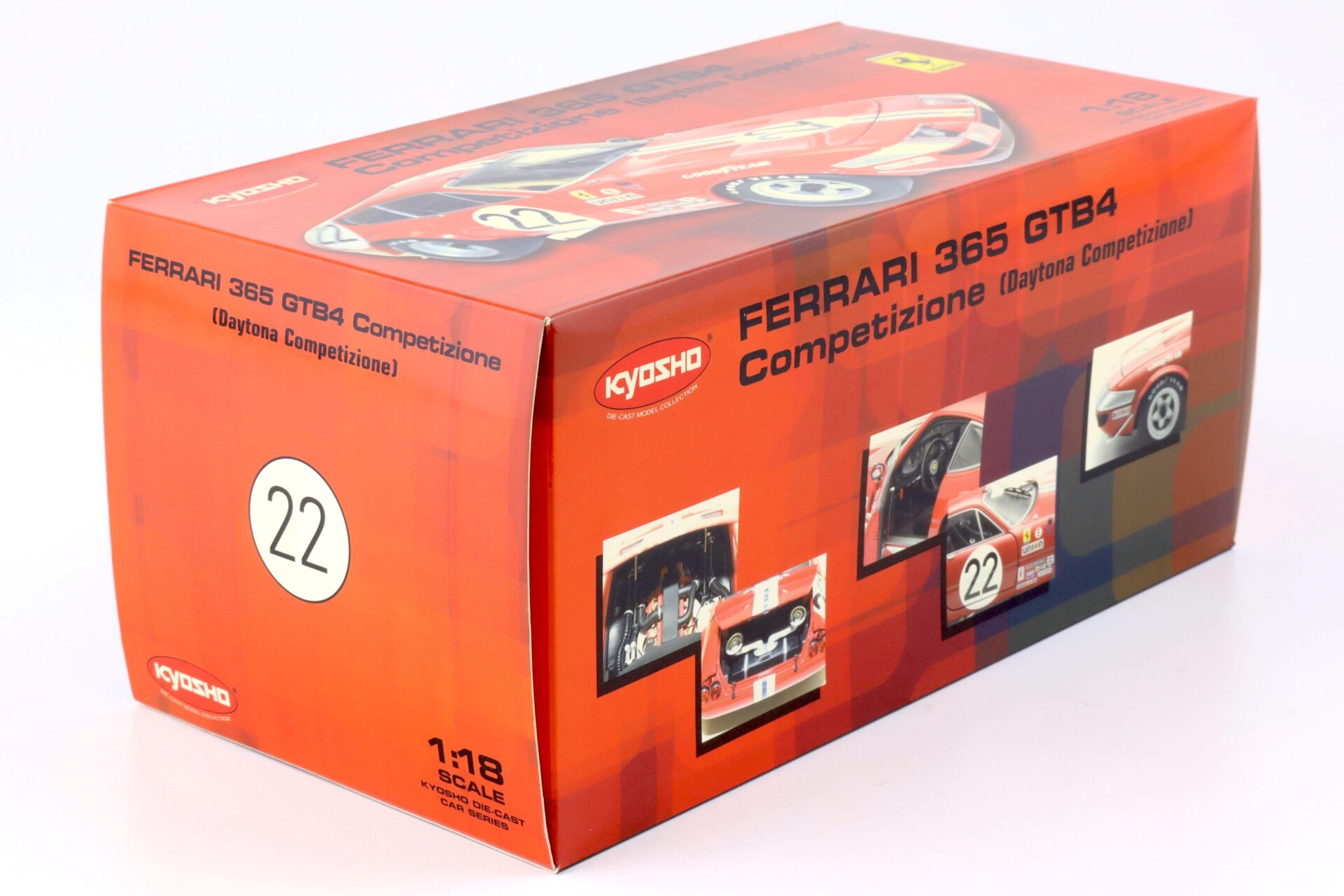1:18 Kyosho Ferrari 365 GTB4 Competizione Daytona #22 red 1973