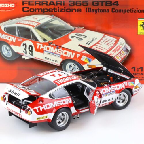 1:18 Kyosho Ferrari 365 GTB4 Daytona Competizione Coupe #39 Thomson red