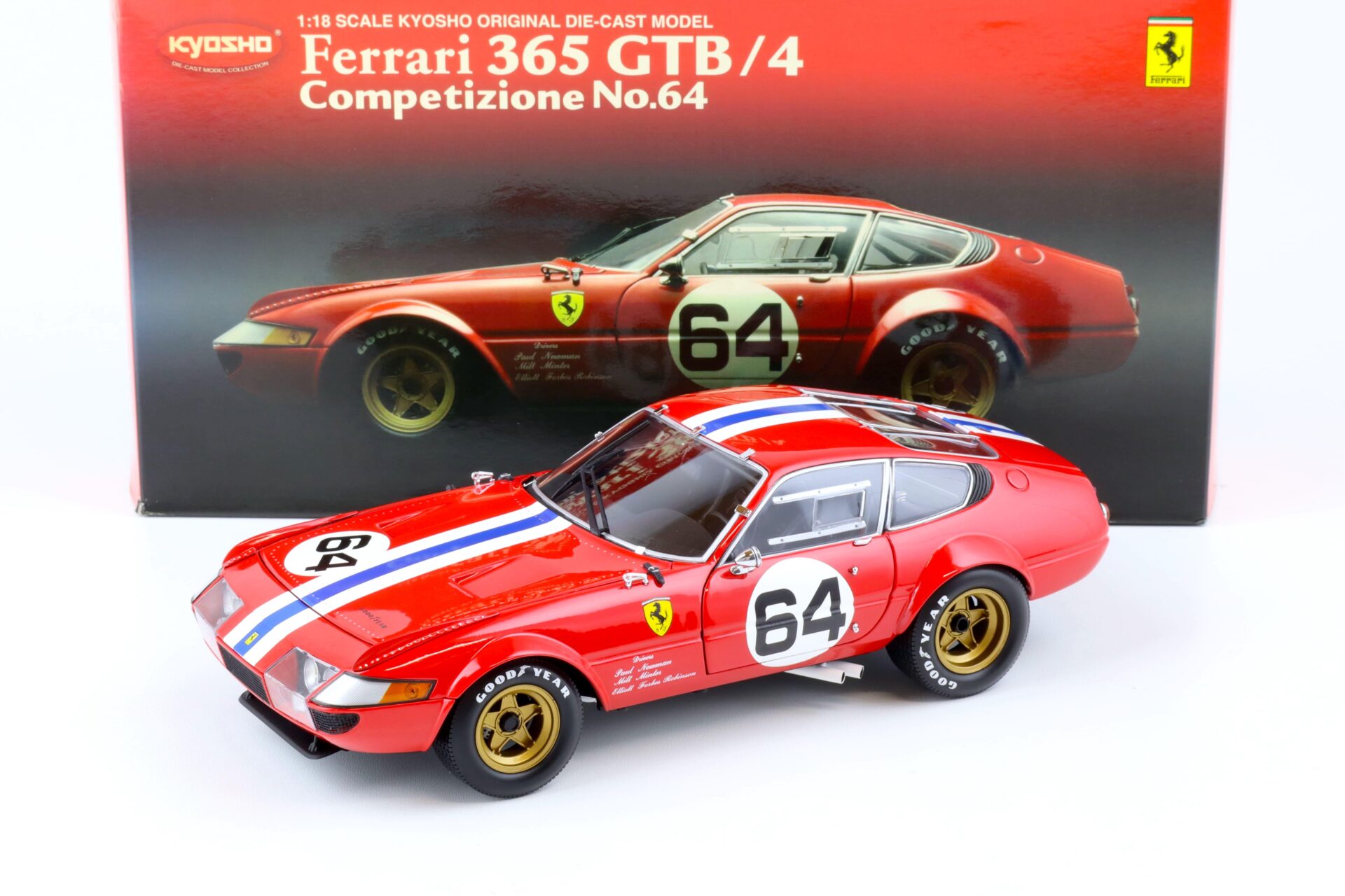 1:18 Kyosho Ferrari 365 GTB/4 Daytona Competizione #64 red