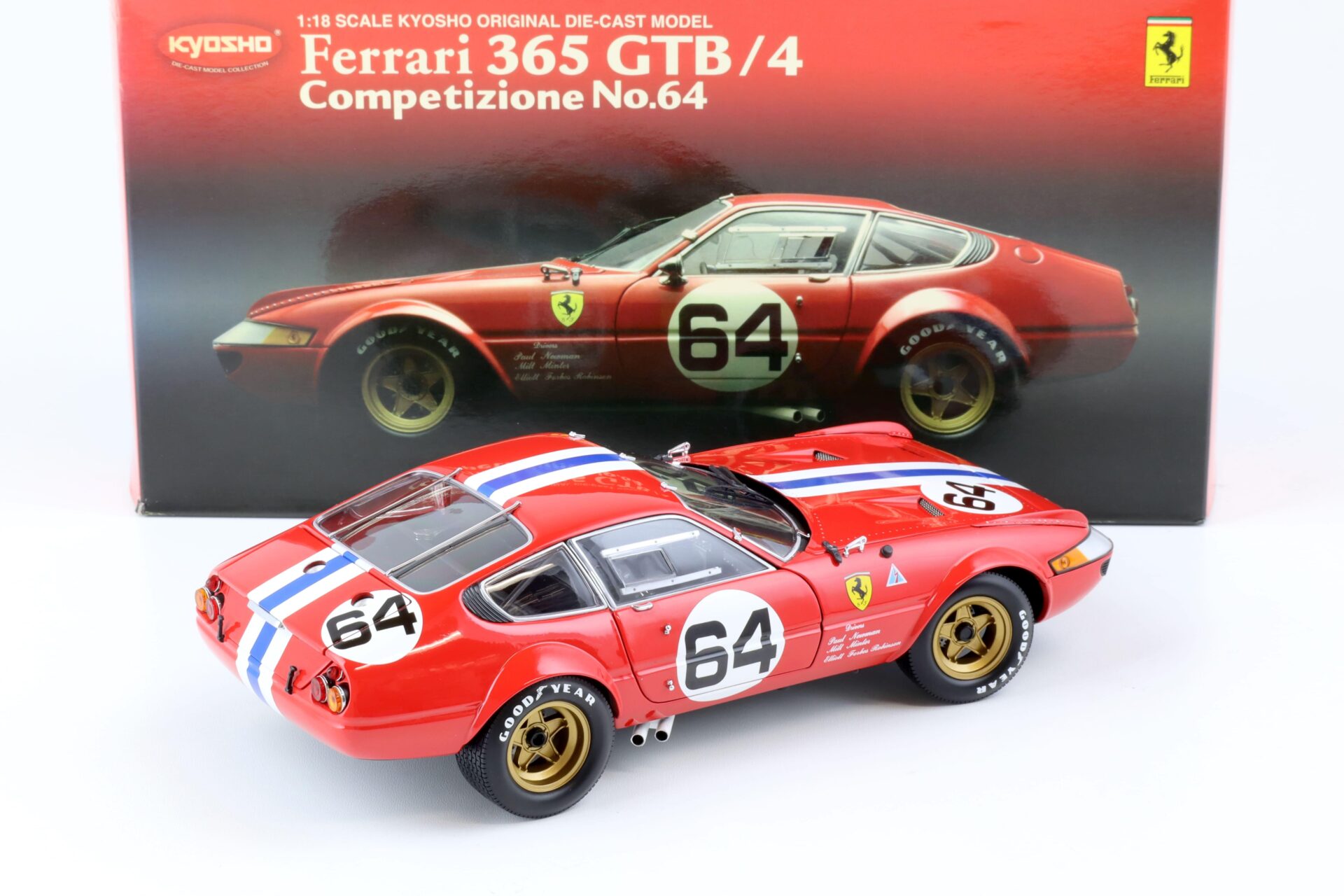 1:18 Kyosho Ferrari 365 GTB/4 Daytona Competizione #64 red