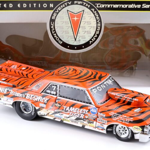 1:18 Sun Star 1964 Pontiac GTO ARNIE Farmer Beswick Tameless Tiger #7 orange