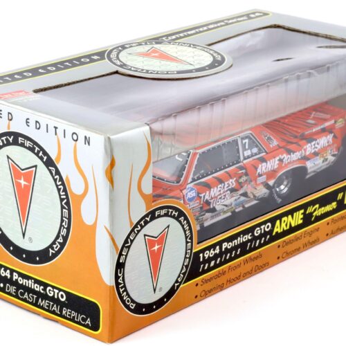 1:18 Sun Star 1964 Pontiac GTO ARNIE Farmer Beswick Tameless Tiger #7 orange