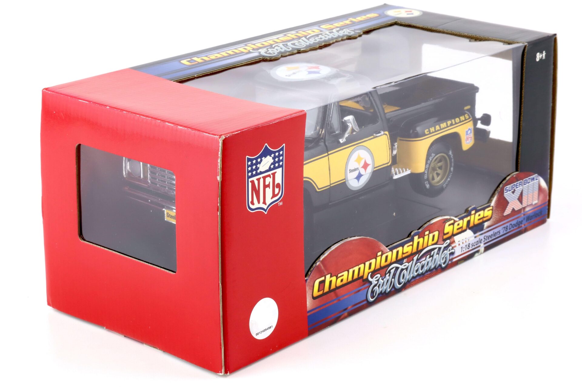 1:18 ERTL 1978 Dodge Warlock Pick Up NFL Steelers Champions Series black/ yellow