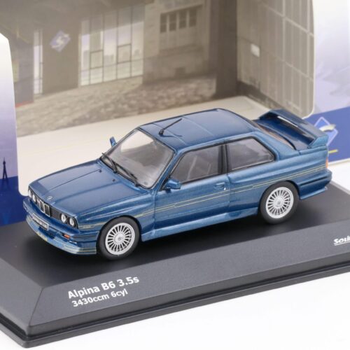 1:43 Solido BMW M3 E30 Alpina B6 3.5S Coupe blue metallic 1989 - Image 1