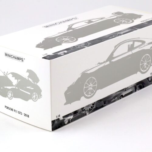 1:18 Minichamps Porsche 911 (991) GT3 Coupe 2018 blue/ black wheels