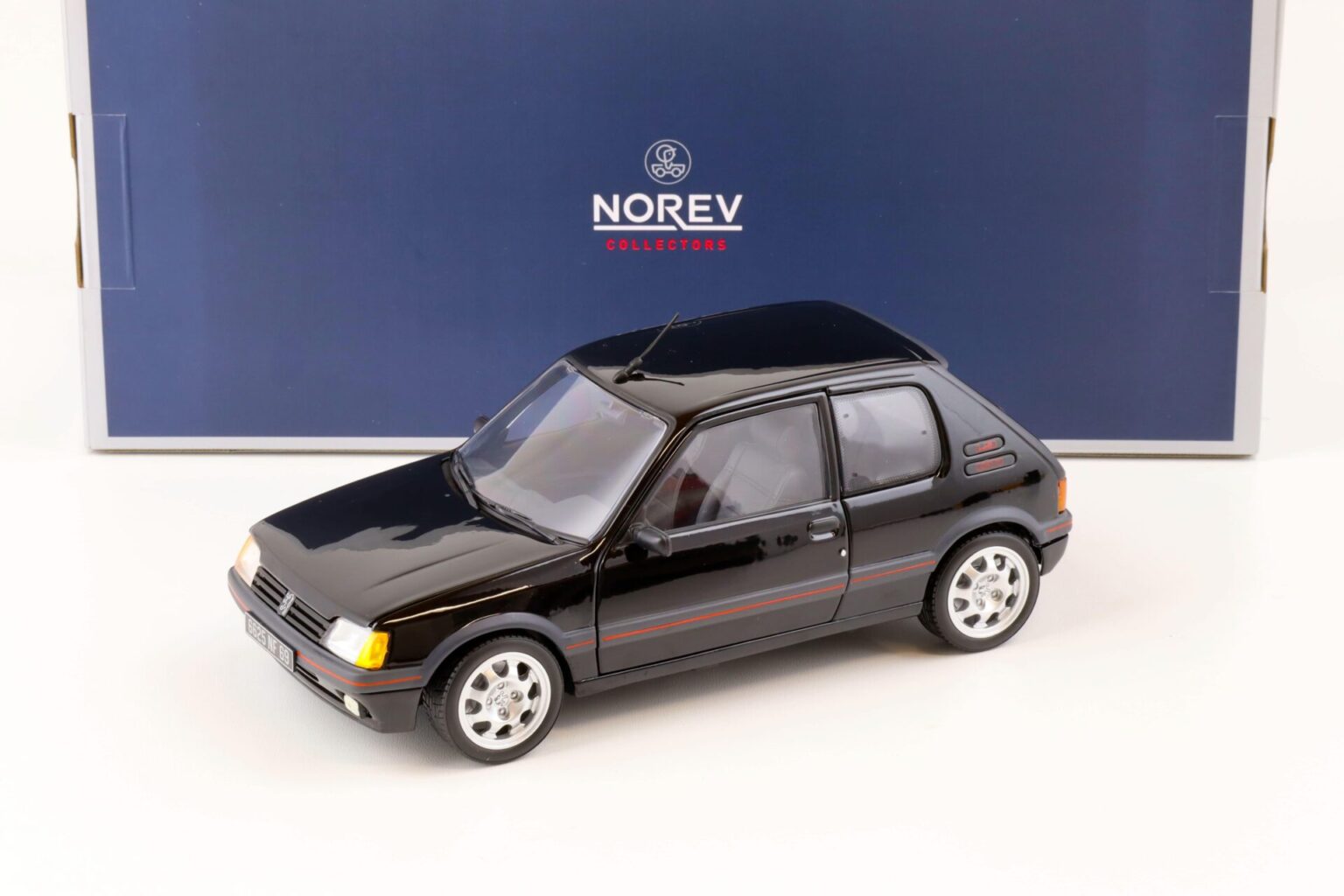 NOREV Peugeot 205 GTI 1988 – Noir – Échelle 1/54 – Miniature De Collection – Dès 3 Ans