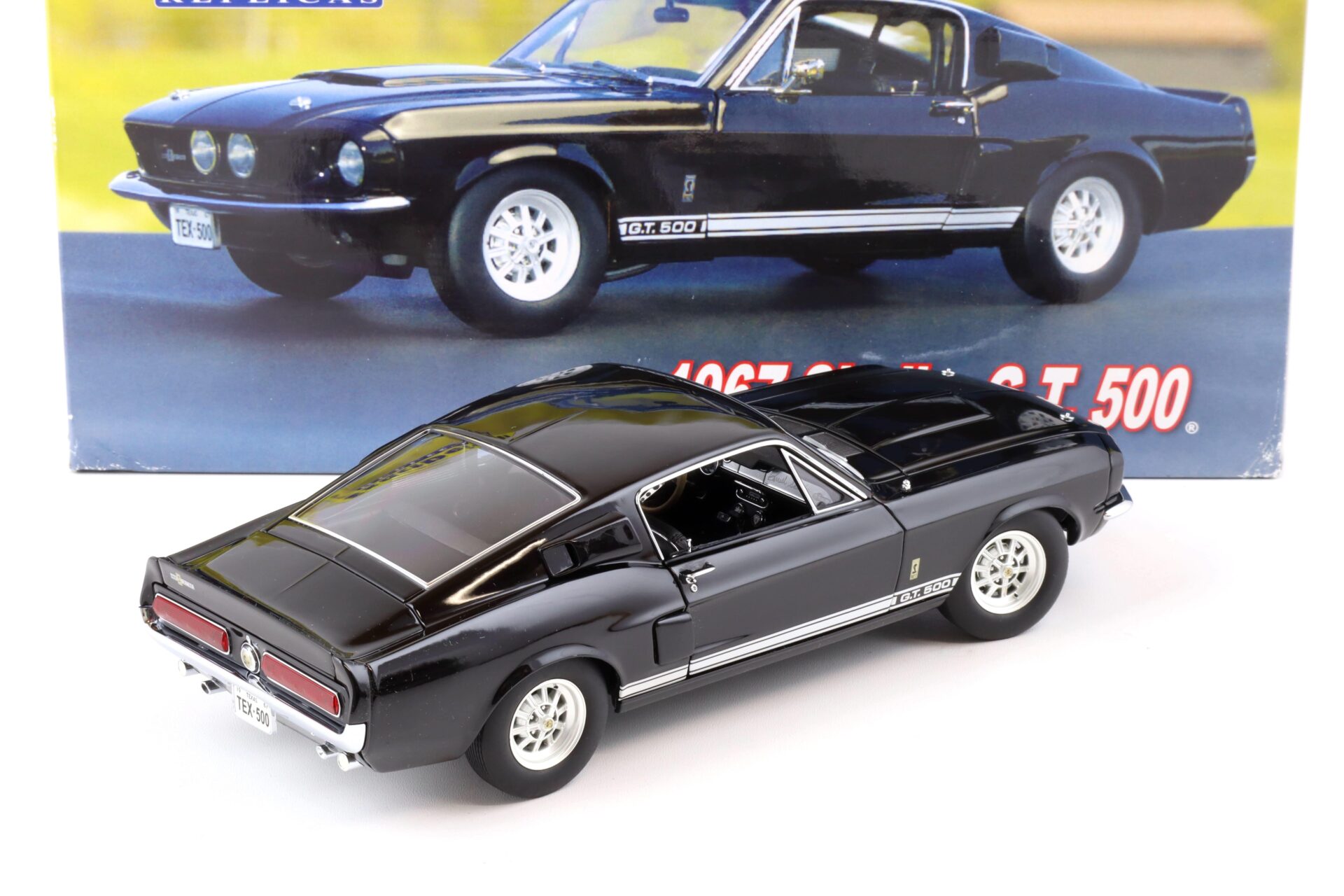 1:18 Exact Detail 1967 Ford Mustang Shelby GT500 Coupe Raven black