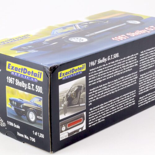 1:18 Exact Detail 1967 Ford Mustang Shelby GT500 Coupe Raven black