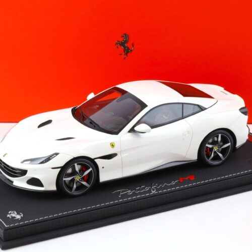 1:18 BBR Ferrari Portofino M closed roof 2020 Bianco Cervino - Limited 20 pcs.
