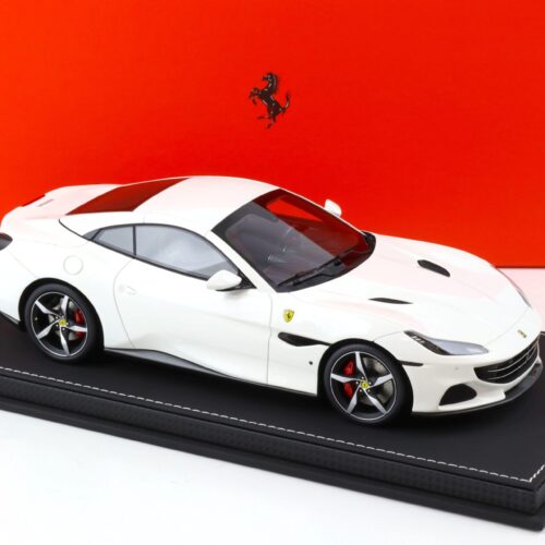 1:18 BBR Ferrari Portofino M closed roof 2020 Bianco Cervino - Limited 20 pcs.