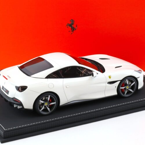 1:18 BBR Ferrari Portofino M closed roof 2020 Bianco Cervino - Limited 20 pcs.