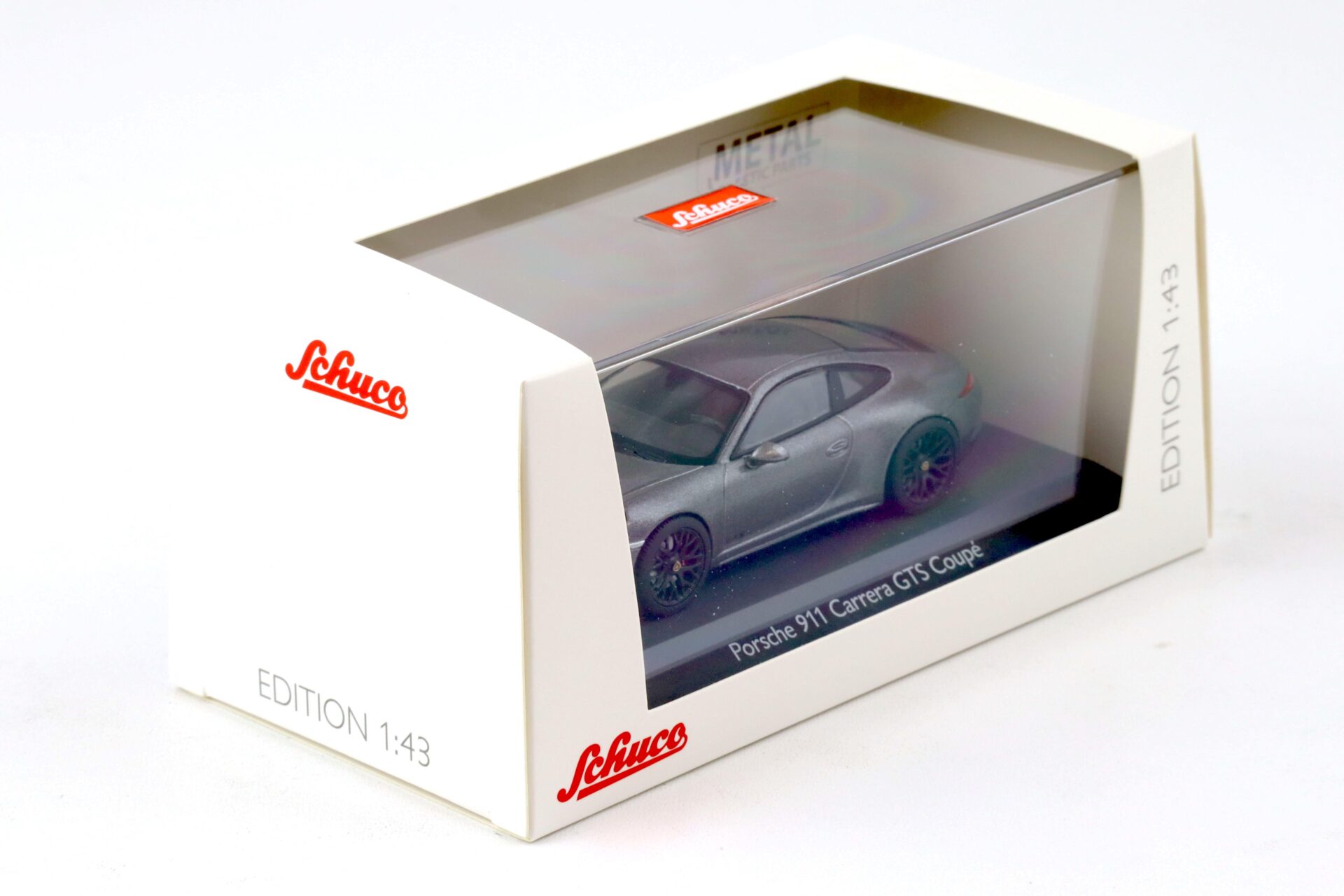 1:43 Schuco Porsche 911 (991) Carrera GTS Coupe grey metallic