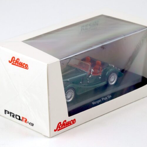 1:43 Schuco PRO.R43 Spark Morgan Plus Six open Top green metallic - Image 3
