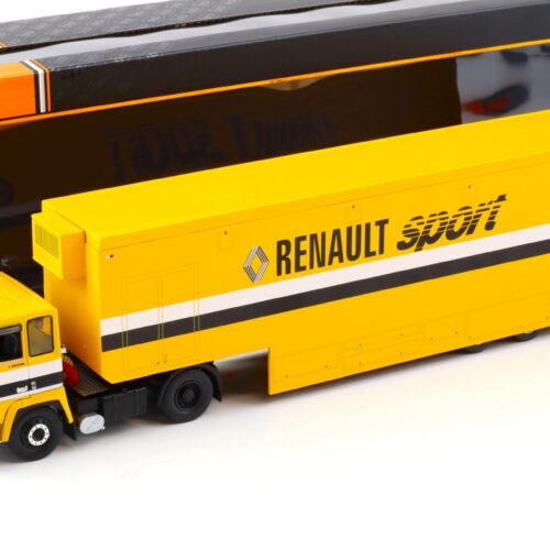 1:43 IXO Berliet TR350 Renntransporter Renault Sport Formel 1 F1 yellow
