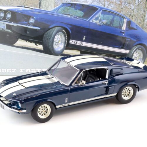1:18 Exact Detail 1967 Ford Mustang Shelby GT350 Coupe blue/ white stripes