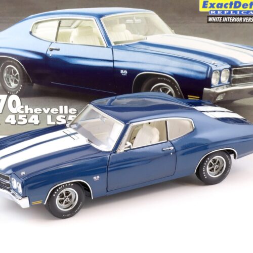 1:18 Exact Detail 1970 Chevrolet Chevelle SS 454 LS5 Coupe blue metallic/ white