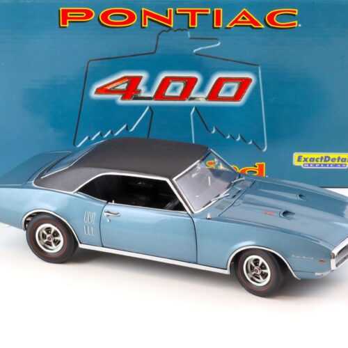 1:18 Exact Detail 1968 Pontiac Firebird 400 Coupe blue metallic/ vinyl roof