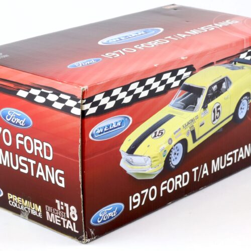 1:18 Welly Premium 1970 Ford T/A Mustang Boss 302 George Follmer #15 yellow