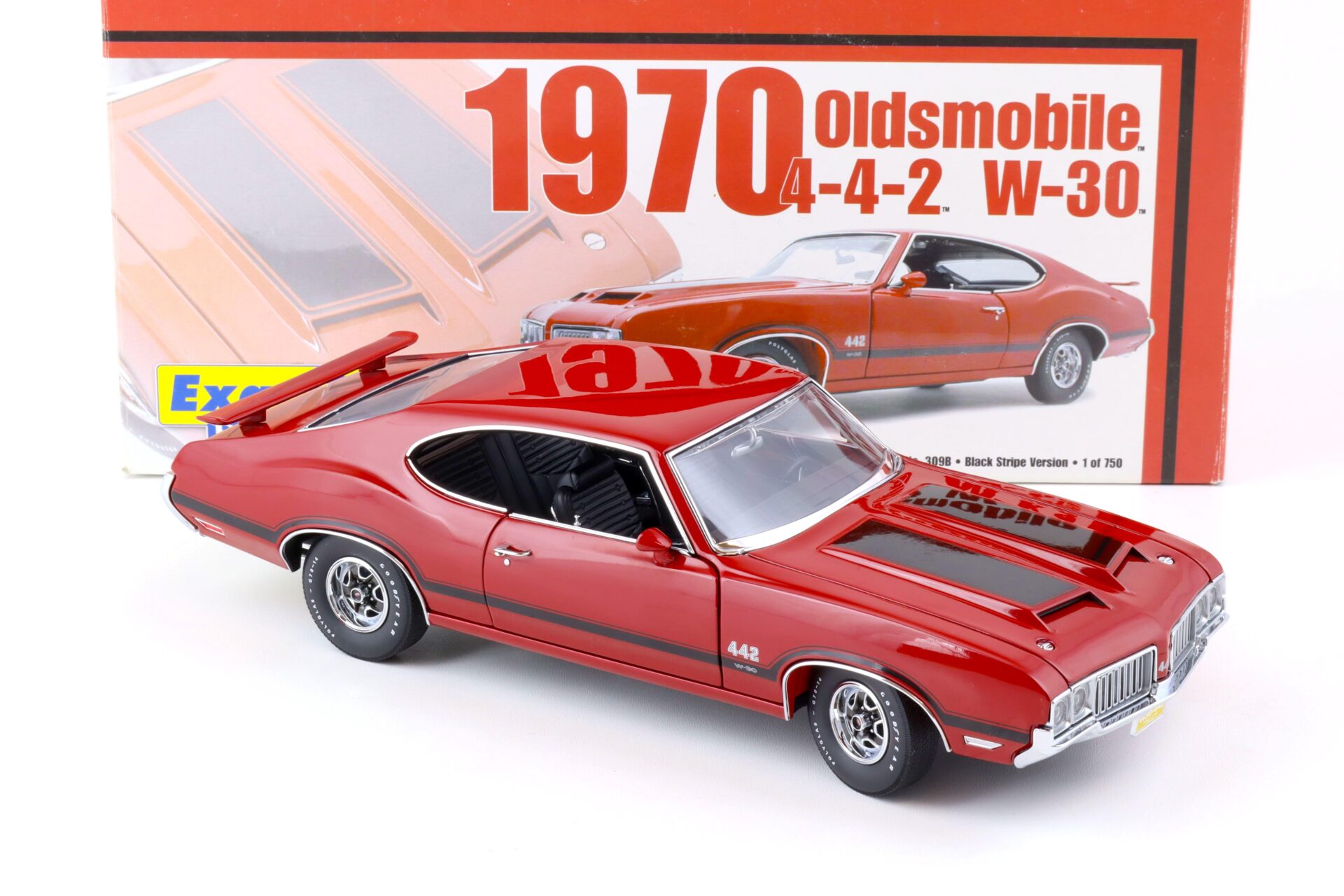 1:18 Exact Detail 1970 Oldsmobile 442 W-30 Coupe red/ white