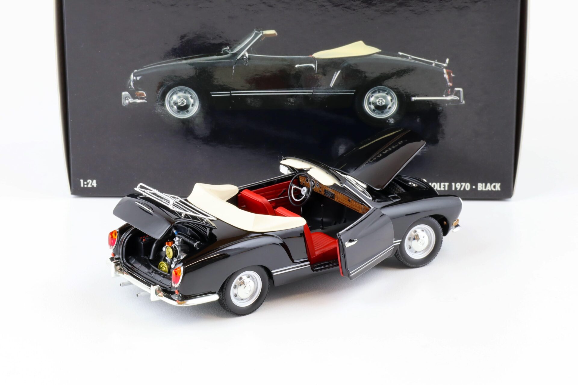 1:24 Minichamps VW Karmann Ghia Cabriolet 1970 black