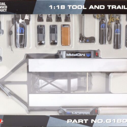 1:18 GMP SHOP TOOL and Trailer SET MOPAR black G1800149