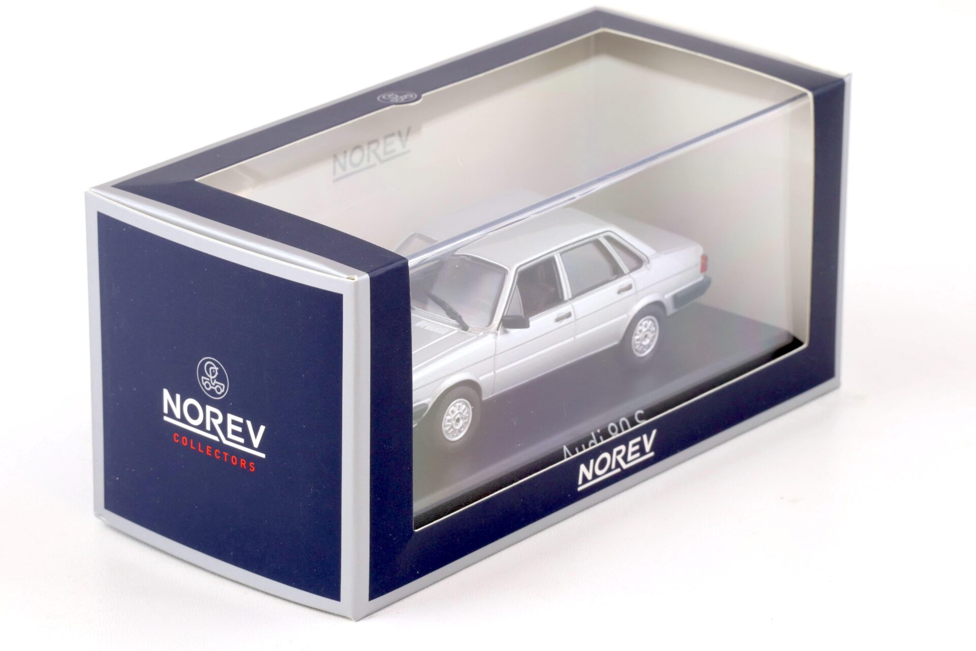 1:43 Norev Audi 80 S Limousine B2 silver metallic 1979