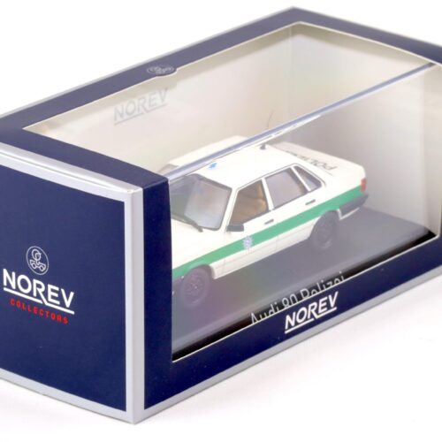 1:43 Norev Audi 80 Limousine B2 POLIZEI Niederkaltenkirchen white/green 1979