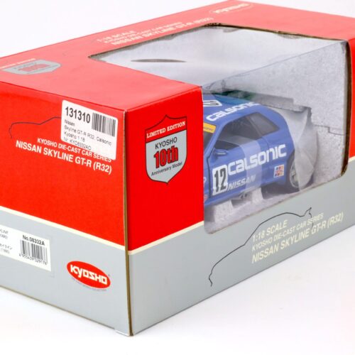 1:18 Kyosho Nissan Skyline GT-R (R32) #12 Calsonic 1990 blue 08332A