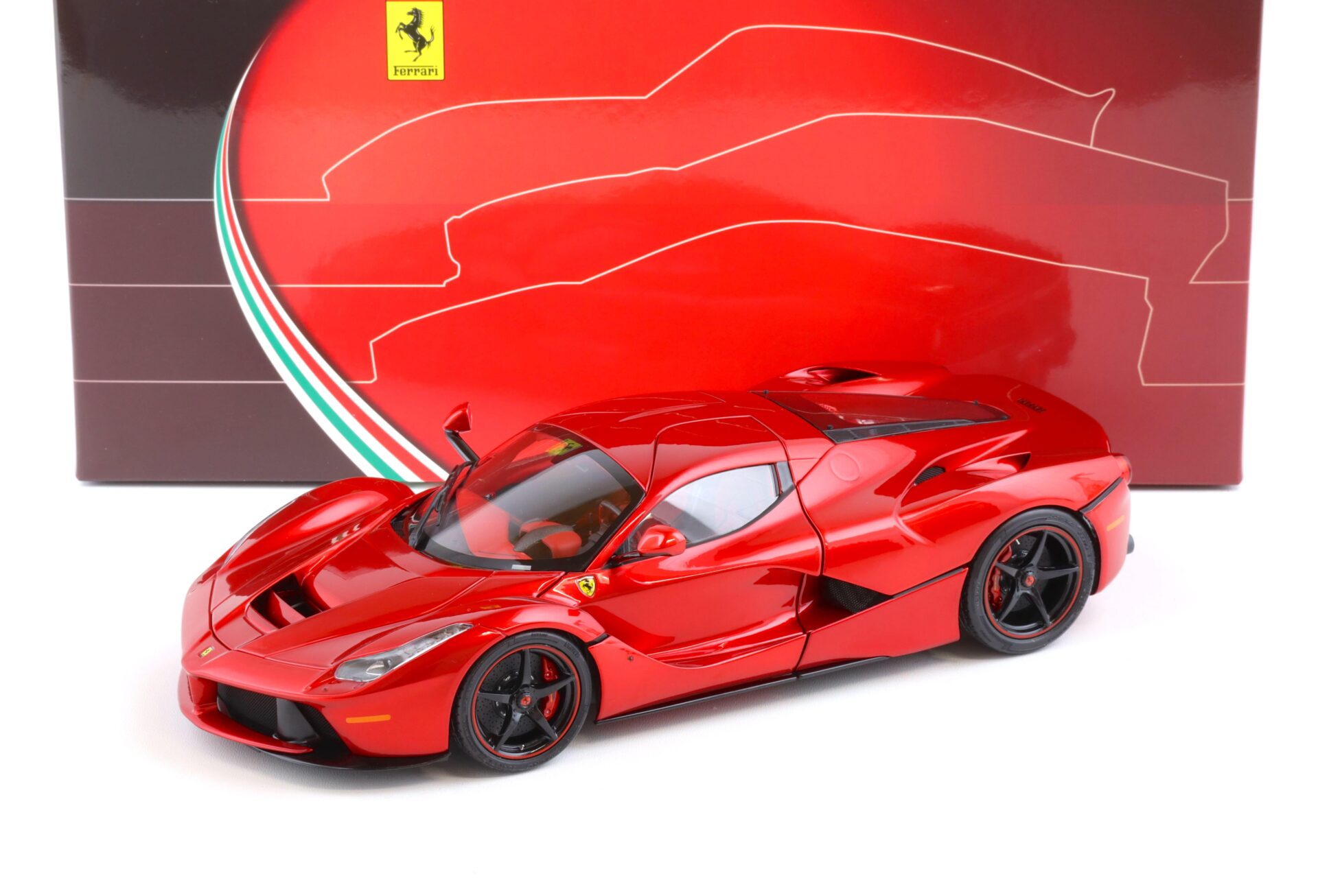 1:18 BBR Ferrari LaFerrari One off Special Lewis Hamilton metallic red fire Diecast