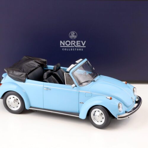 1:18 Norev VW Beetle 1303 Cabriolet 1973 light blue - Limited 200 pcs. - Image 2