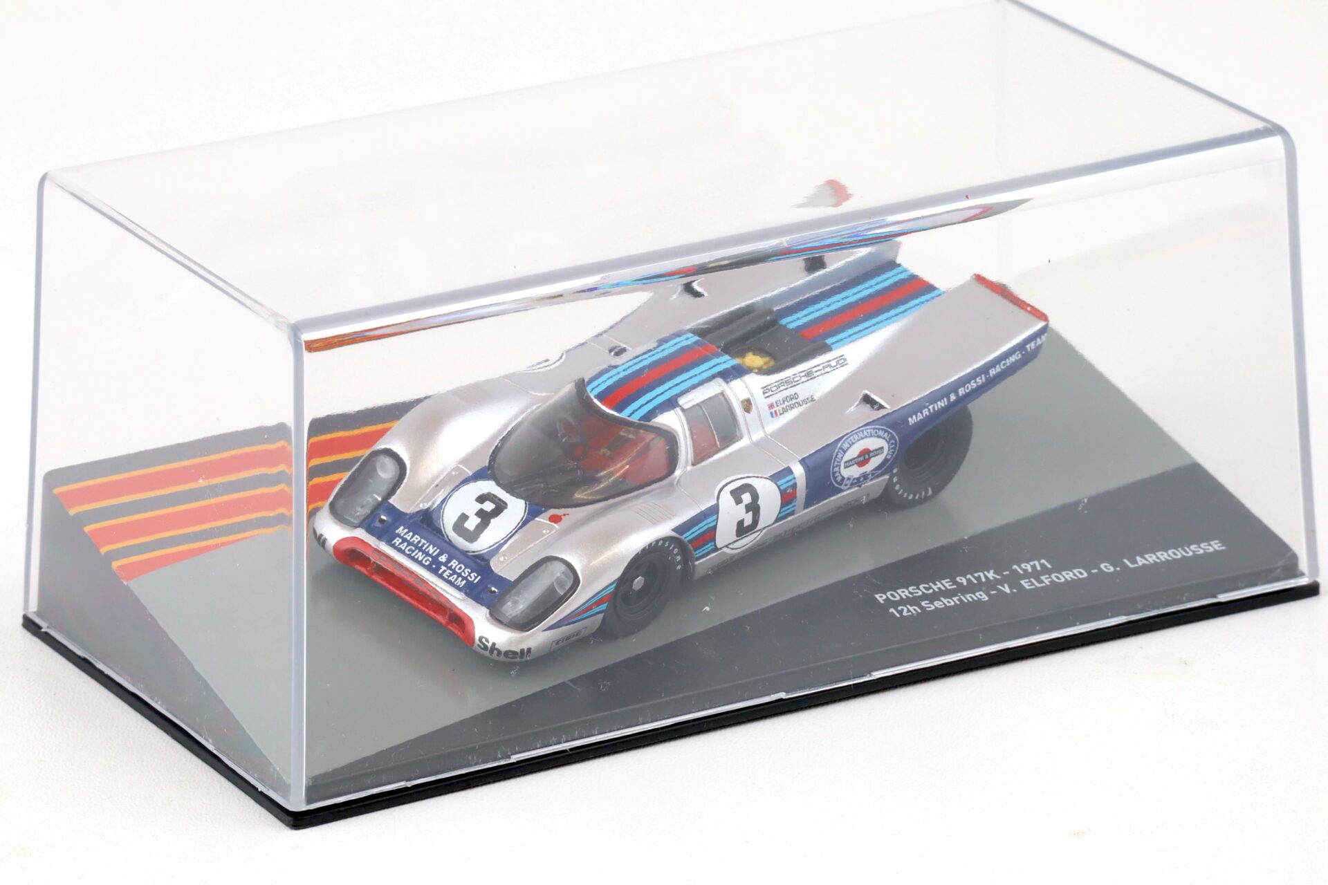 1:43 Altaya Porsche 917K 12h Sebring 1971 MARTINI #3 Elford/ Larrousse