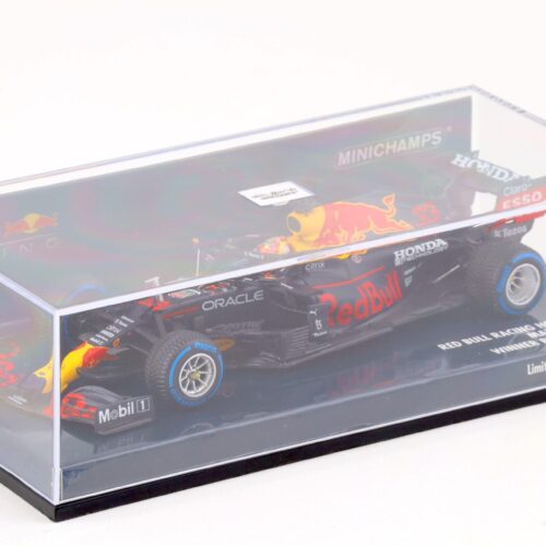 1:43 Minichamps Red Bull Racing Honda RB16B Max Verstappen Winner Belgian GP 2021