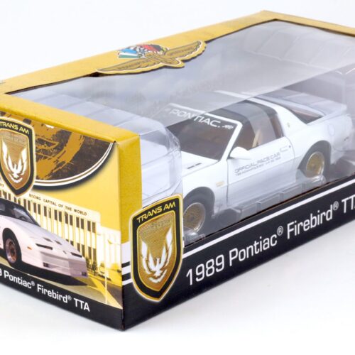 1:18 Greenlight 1989 Pontiac Firebird TTA Turbo Trans Am Official Pace Car white