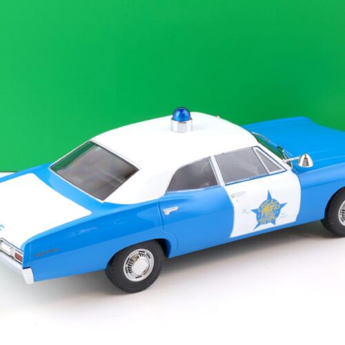1:18 Greenlight 1967 Chevrolet Biscayne Police Car Chicago CPD blue/ white