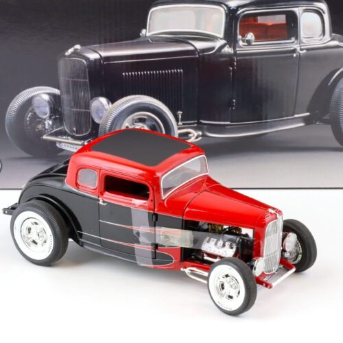 1:18 ACME 1932 Ford Five-Window Hot Rod Release No.1 TOMS GARAGE red/ black A1805005TG