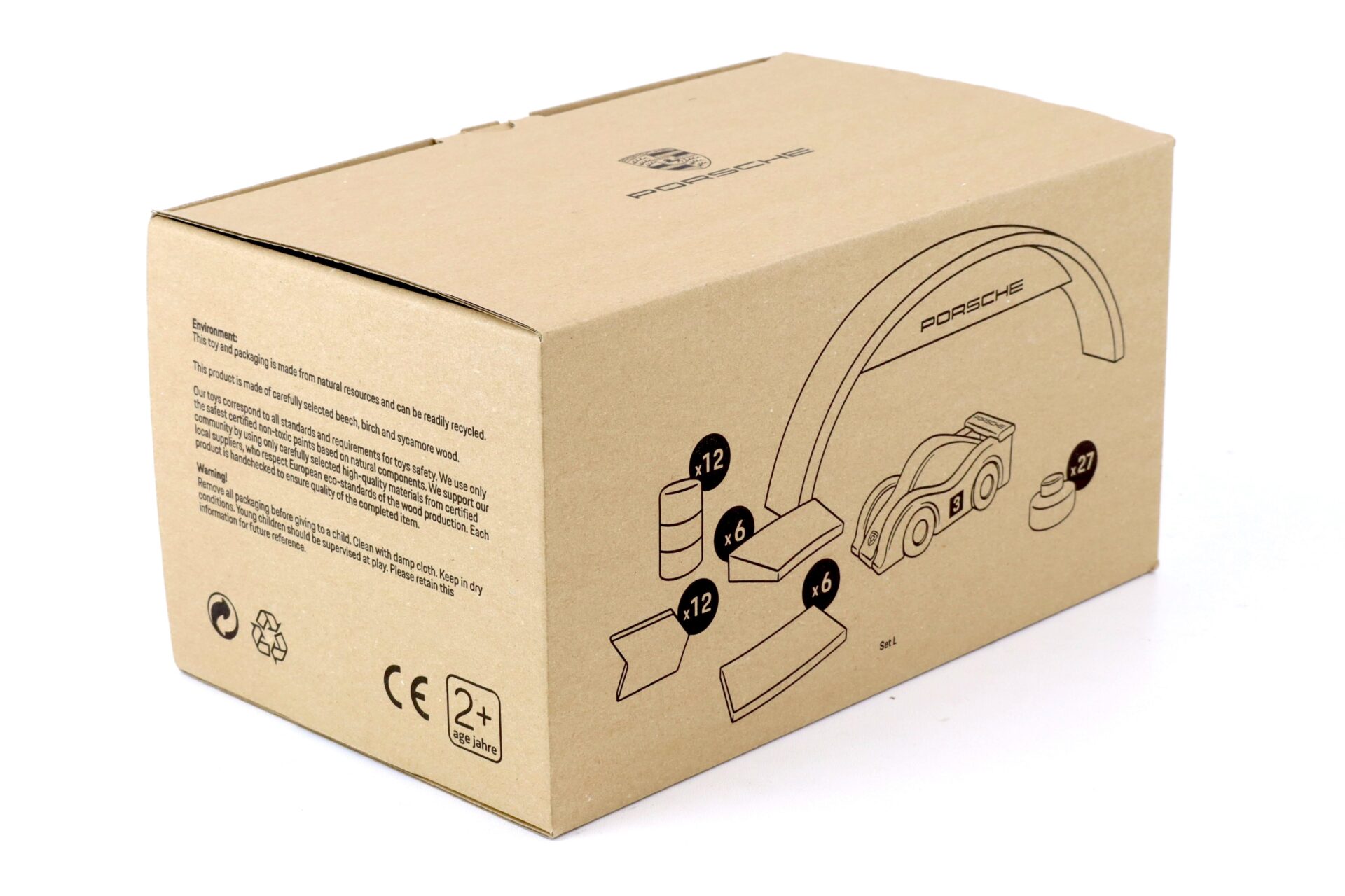 Original Porsche Drivers Selection Race Track Expansion Set Holzspielzeug Rennbahn